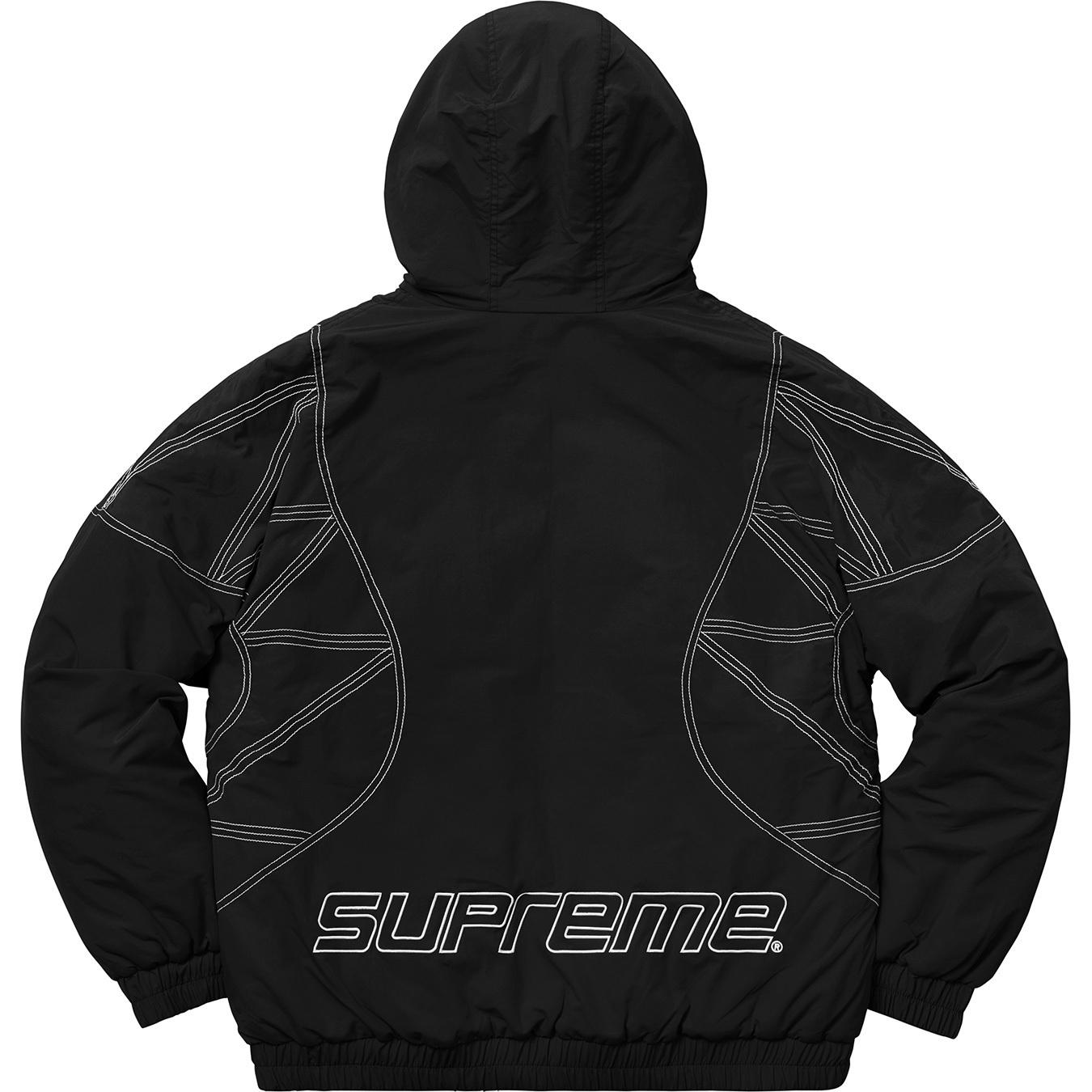 Zig Zag Stitch Puffy Jacket view 9